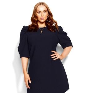 City Chic Navy Dress